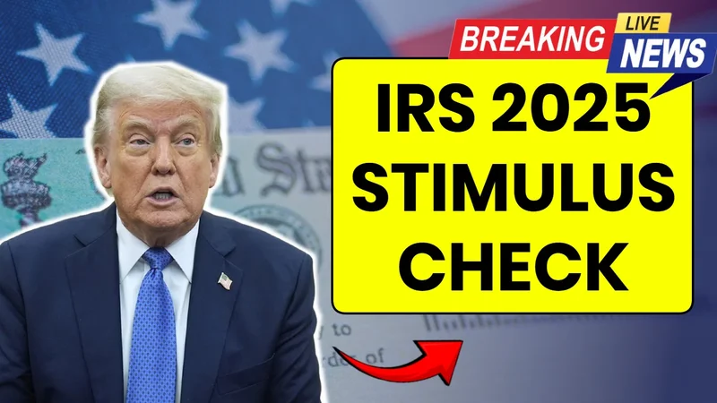 The 2025 Stimulus Check: What It Is, Who Qualifies, and the Big Picture